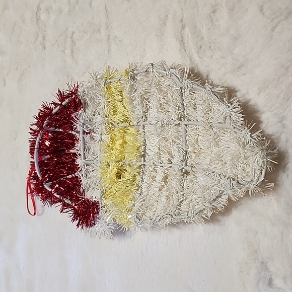 VINTAGE CHRISTMAS SANTA CLAUS FACE WALL HANGING - Picture 2 of 3